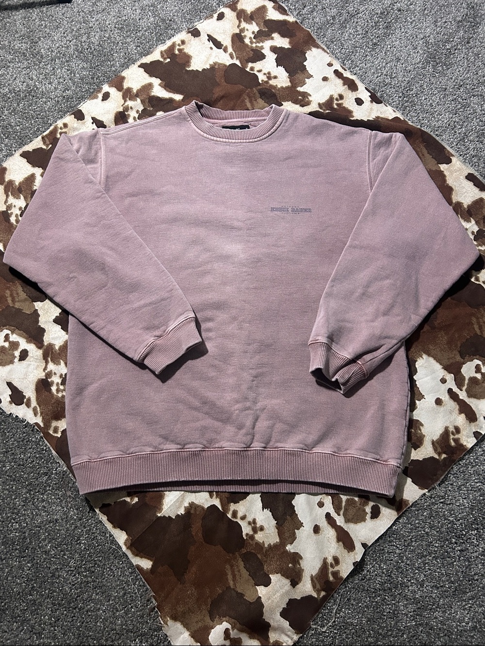Eddie Bauer Heavy Weight Purple Crewneck L Tall